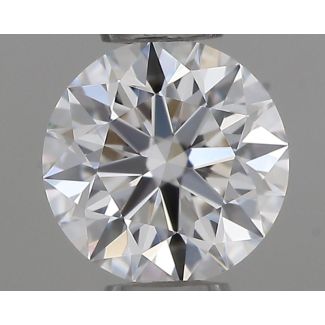 0.36 Carat Round E VVS2 EX GIA Natural Diamond