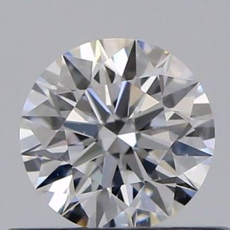 0.40 Carat Round D VS2 EX GIA Natural Diamond