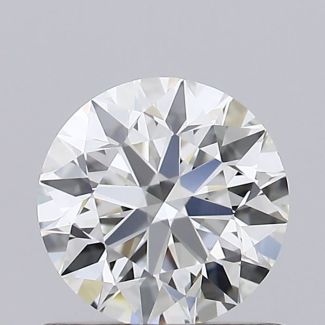 0.65 Carat Round H VVS1 EX GIA Natural Diamond