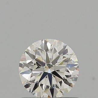 0.6 Carat Round H VVS2 EX GIA Natural Diamond