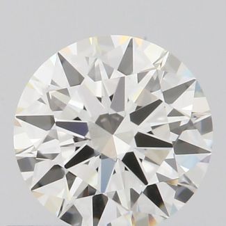 0.50 Carat Round H VVS2 EX GIA Natural Diamond