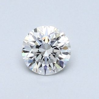 0.44 Carat Round F VVS1 EX GIA Natural Diamond