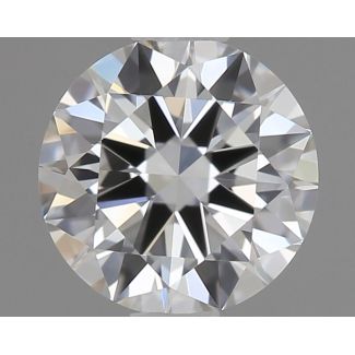 0.5 Carat Round G VVS2 EX GIA Natural Diamond