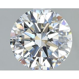 1.33 Carat Round H VVS2 EX GIA Natural Diamond