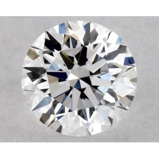 0.44 Carat Round D VVS2 EX GIA Natural Diamond