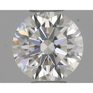 0.36 Carat Round G VVS2 EX IGI Natural Diamond