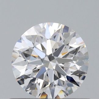 0.51 Carat Round E VVS1 VG EX GIA Natural Diamond