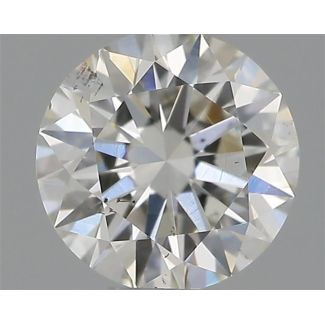 0.32 Carat Round H SI1 EX GIA Natural Diamond