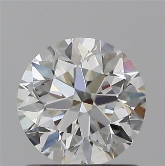 0.90 Carat Round F VVS2 EX GIA Natural Diamond