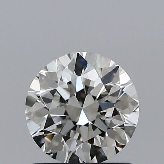 0.90 Carat Round I VVS2 VG EX GIA Natural Diamond