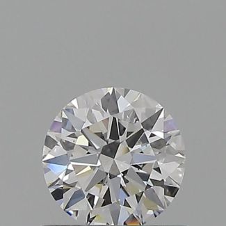 0.53 Carat Round D VS2 EX GIA Natural Diamond