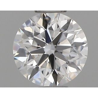 0.4 Carat Round E VVS2 EX GIA Natural Diamond