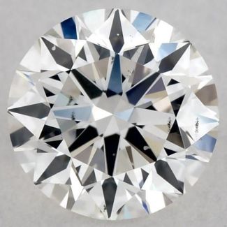 0.6 Carat Round F SI1 EX VG GIA Natural Diamond