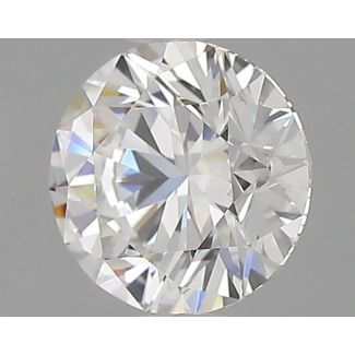 0.86 Carat Round F VVS1 EX VG GIA Natural Diamond