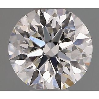 0.6 Carat Round H SI1 EX GIA Natural Diamond