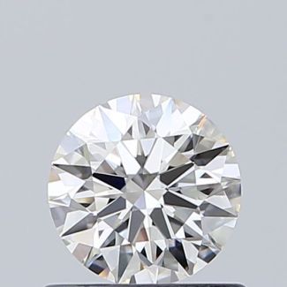 0.61 Carat Round H VVS1 EX GIA Natural Diamond