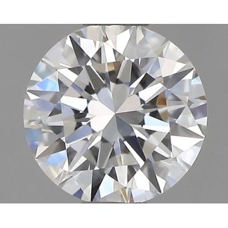 0.53 Carat Round E VVS2 EX GIA Natural Diamond