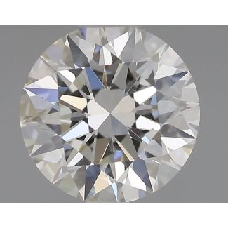 0.57 Carat Round H VVS2 EX GIA Natural Diamond