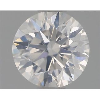 0.50 Carat Round F SI2 EX GIA Natural Diamond