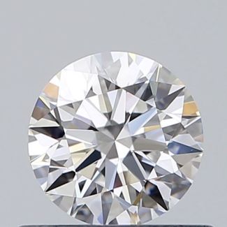 0.5 Carat Round D VVS1 EX VG GIA Natural Diamond