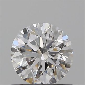 0.56 Carat Round F VVS2 EX GIA Natural Diamond