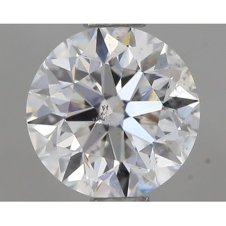 0.9 Carat Round F SI1 VG EX GIA Natural Diamond