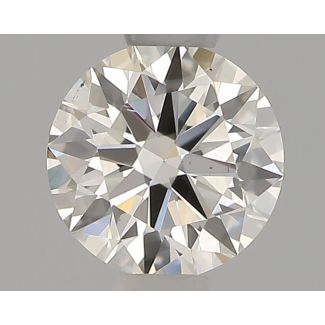 0.51 Carat Round H VS1 EX IGI Natural Diamond