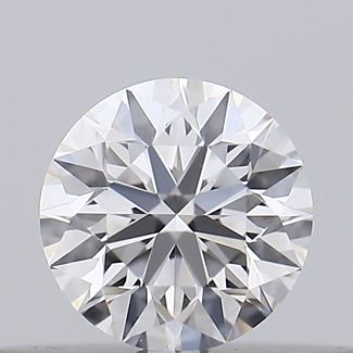 0.18 Carat Round E VVS1 EX GIA Natural Diamond