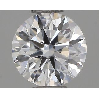 0.46 Carat Round F VVS2 EX GIA Natural Diamond