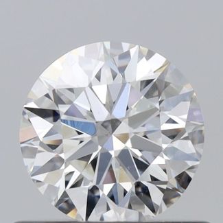 0.62 Carat Round F VS2 EX VG GIA Natural Diamond