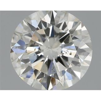 0.50 Carat Round H SI2 EX VG IGI Natural Diamond