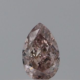 0.3 Carat Pear Fancy Pinkish Brown SI2 - GD GIA Natural Diamond