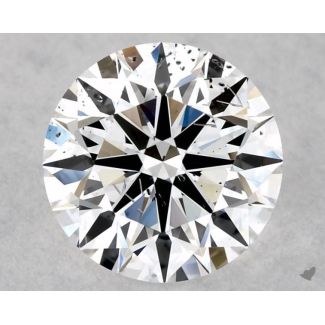 0.71 Carat Round D SI2 EX GIA Natural Diamond