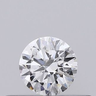 0.19 Carat Round F VS2 EX VG GIA Natural Diamond