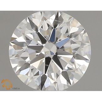 0.4 Carat Round H SI1 EX GIA Natural Diamond