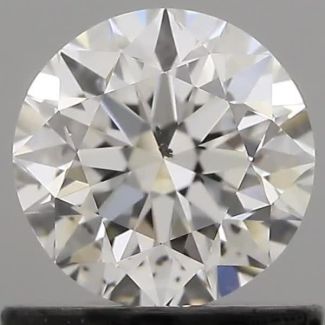 0.70 Carat Round F SI1 VG EX GIA Natural Diamond