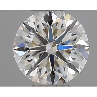 0.52 Carat Round H VVS2 VG EX GIA Natural Diamond