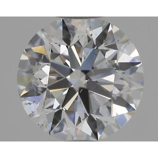 0.91 Carat Round E SI1 EX GIA Natural Diamond