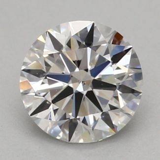 0.4 Carat Round F SI1 EX GIA Natural Diamond