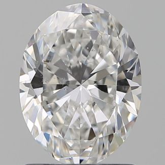 1.29 Carat Oval D SI1 - EX VG GIA Natural Diamond