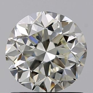 1.00 Carat Round K VS1 F EX VG GIA Natural Diamond