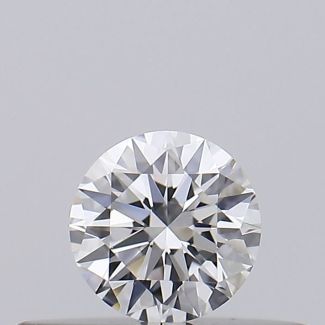 0.19 Carat Round D VVS1 EX VG GIA Natural Diamond