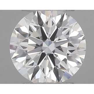 0.19 Carat Round F VVS2 EX GIA Natural Diamond