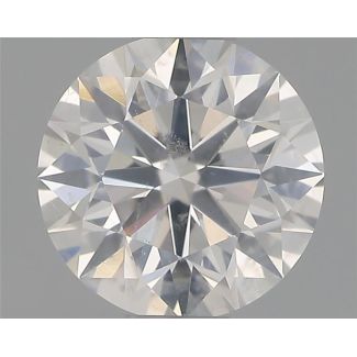 0.54 Carat Round G SI2 EX GIA Natural Diamond