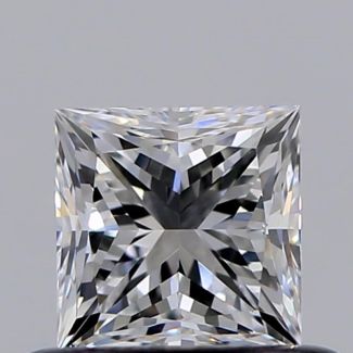 0.50 Carat Princess E VVS2 - EX VG GIA Natural Diamond