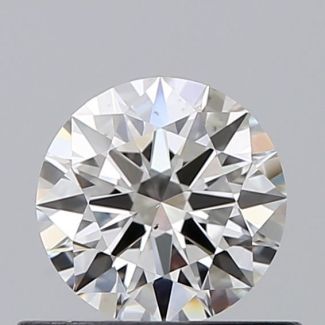 0.52 Carat Round H VS2 EX GIA Natural Diamond