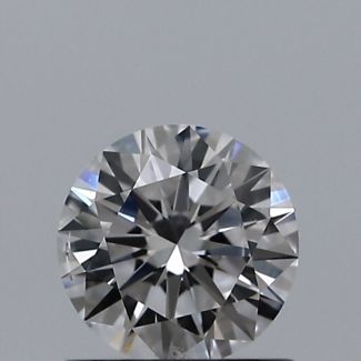 0.60 Carat Round E SI2 EX GIA Natural Diamond