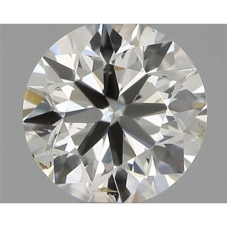 0.50 Carat Round H SI2 EX IGI Natural Diamond