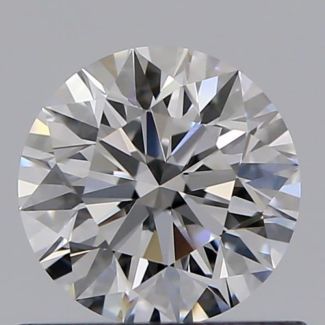 0.57 Carat Round D VVS1 EX GIA Natural Diamond