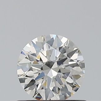 0.56 Carat Round H VVS2 EX IGI Natural Diamond